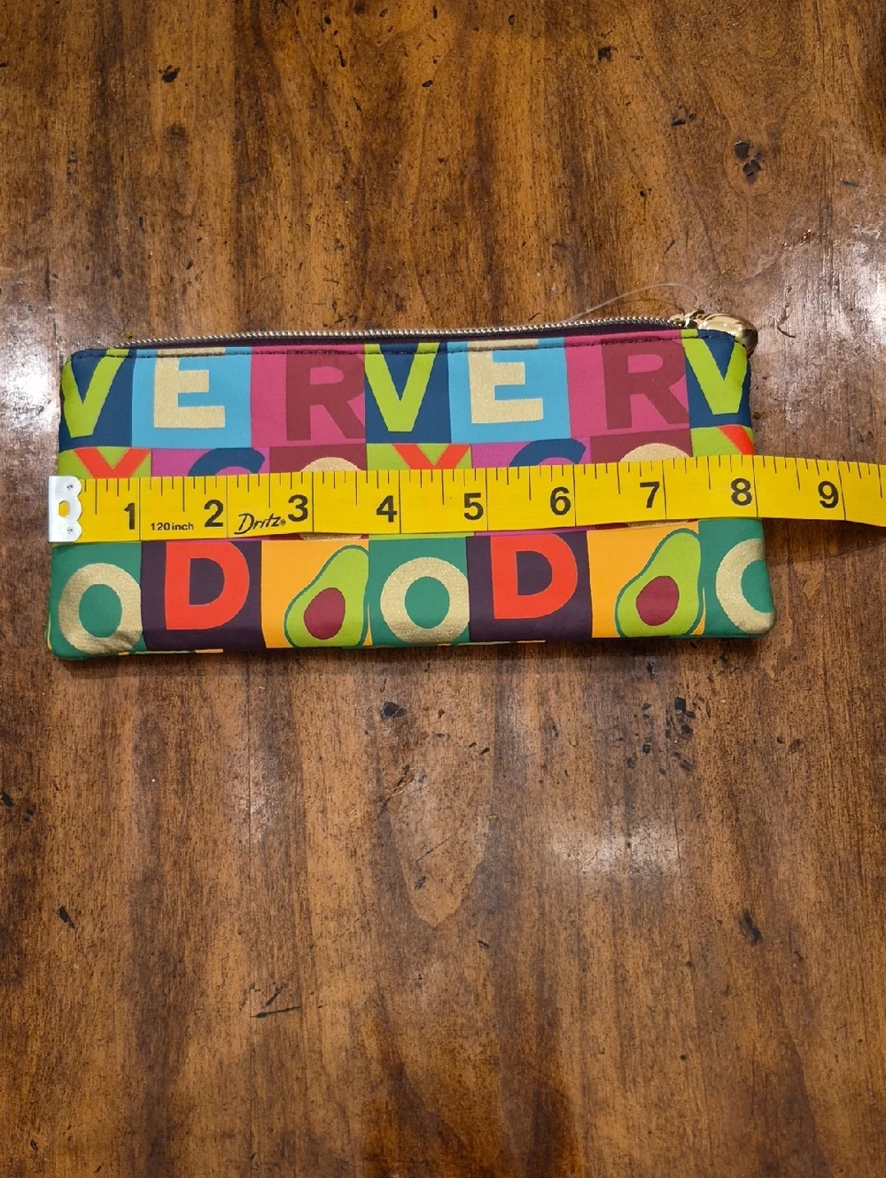 Tabitha Brown Very Good Zippered Pouch with Avocado Pull